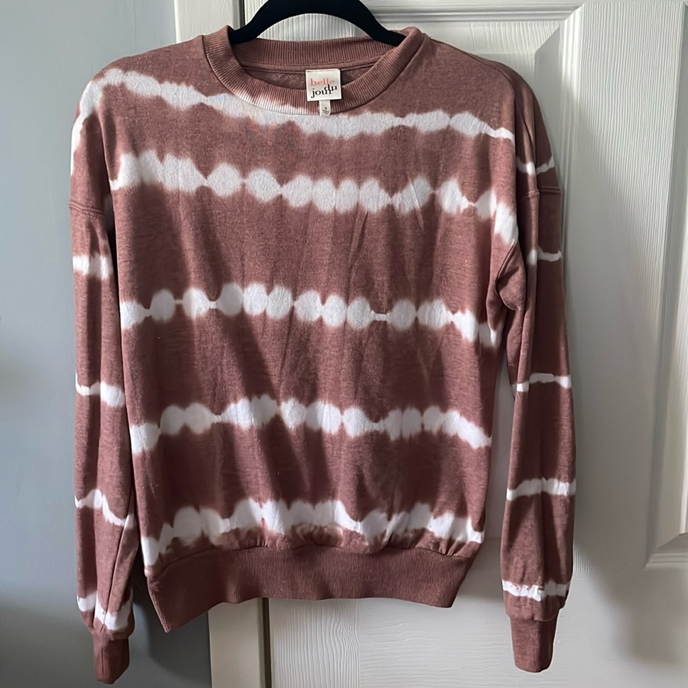 Crew neck tie dye sweatshirt